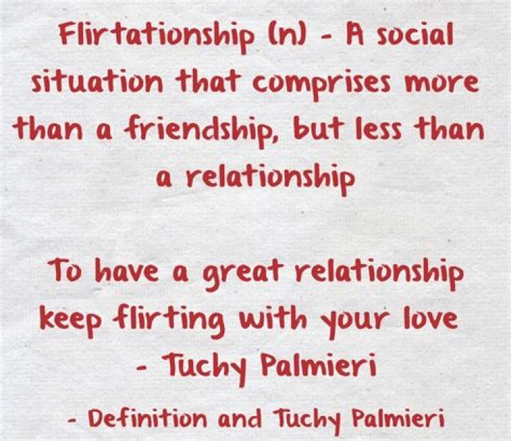 Is flirtationship in the dictionary?